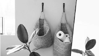 Concrete pots with moss фото